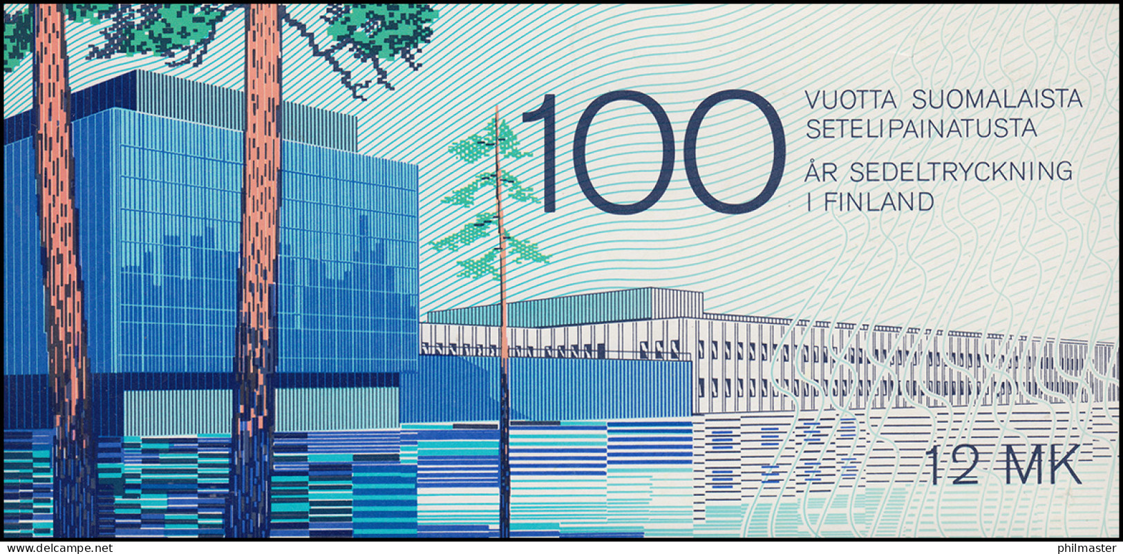 Finnland Markenheftchen 15 Banknotendruckerei, ** Postfrisch - Booklets