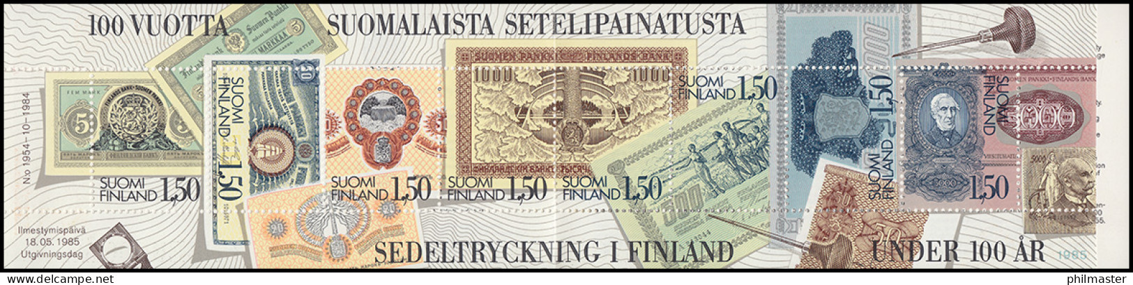 Finnland Markenheftchen 15 Banknotendruckerei, ** Postfrisch - Libretti