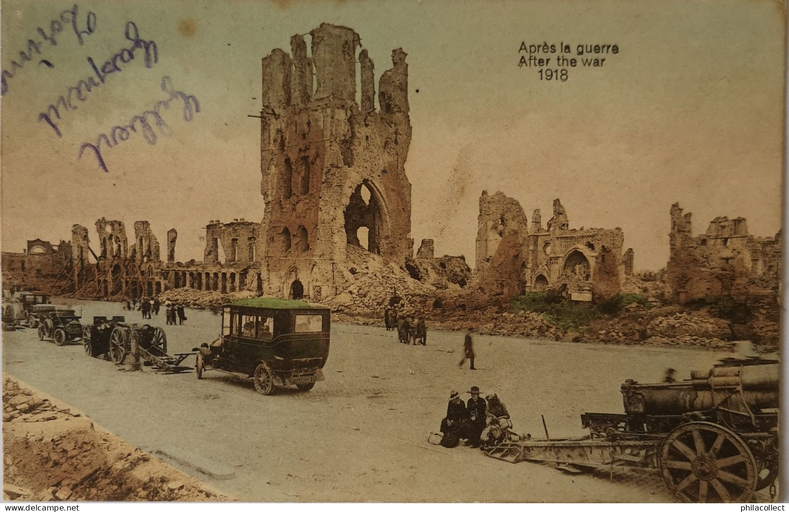 Ieper - Ypres //  Après La Guerre - After The War 1918 (color - Canon) 1924 Marcovici - Ieper