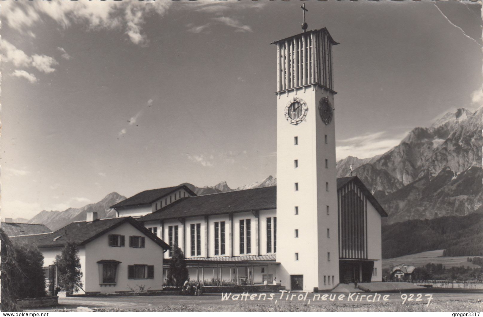 E4822) WATTENS - Tirol - Neue KIRCHE - S/W FOTO AK - Wattens