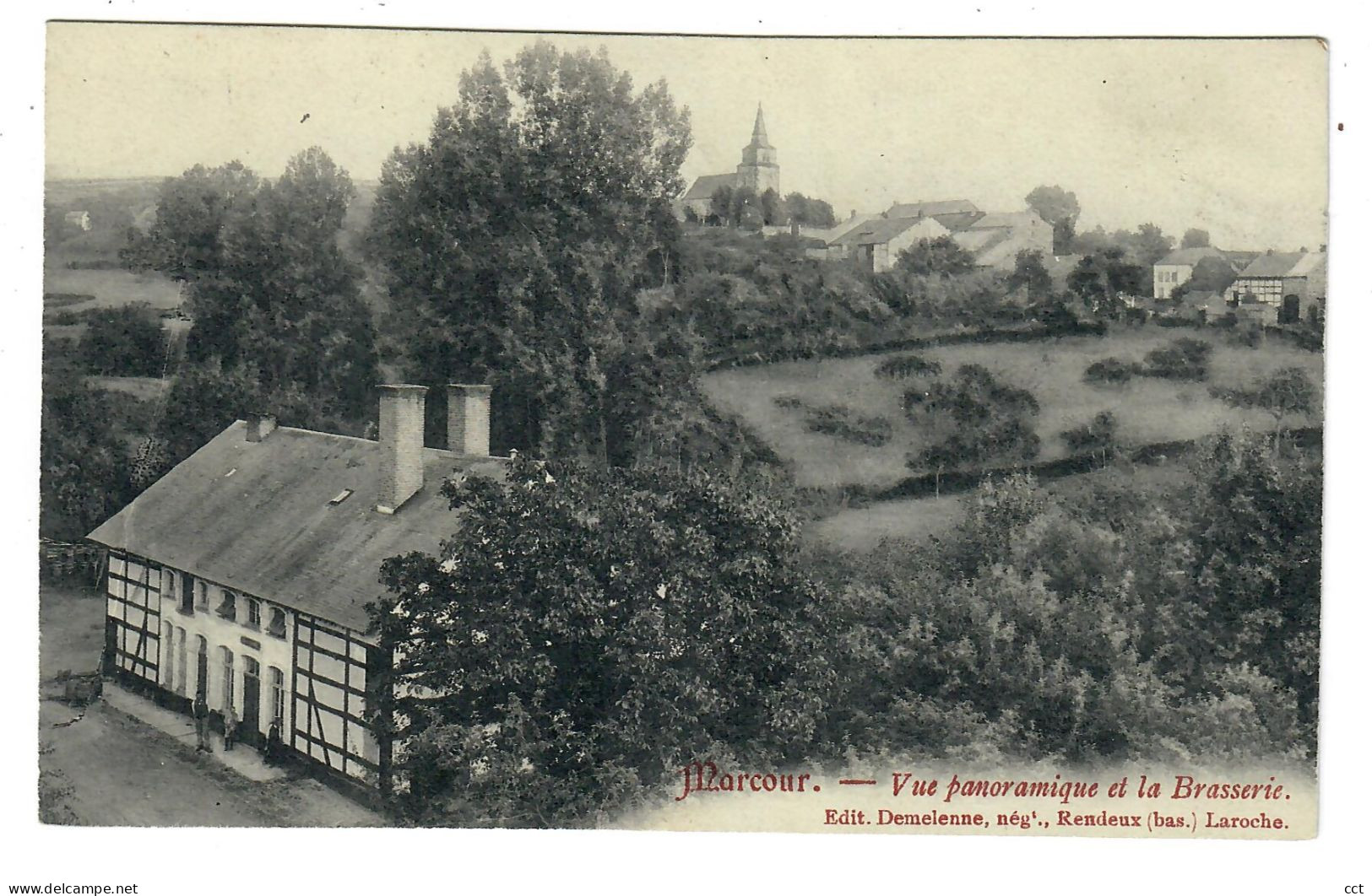 Marcour  Marcourt   Rendeux   Vue Panoramique Et La Brasserie - Rendeux