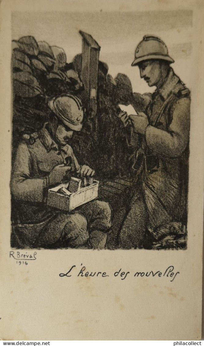 Militair // WW1 - Guerre 1914 - 1918 // Illustrator R. Breval No. 2 19?? - War 1914-18