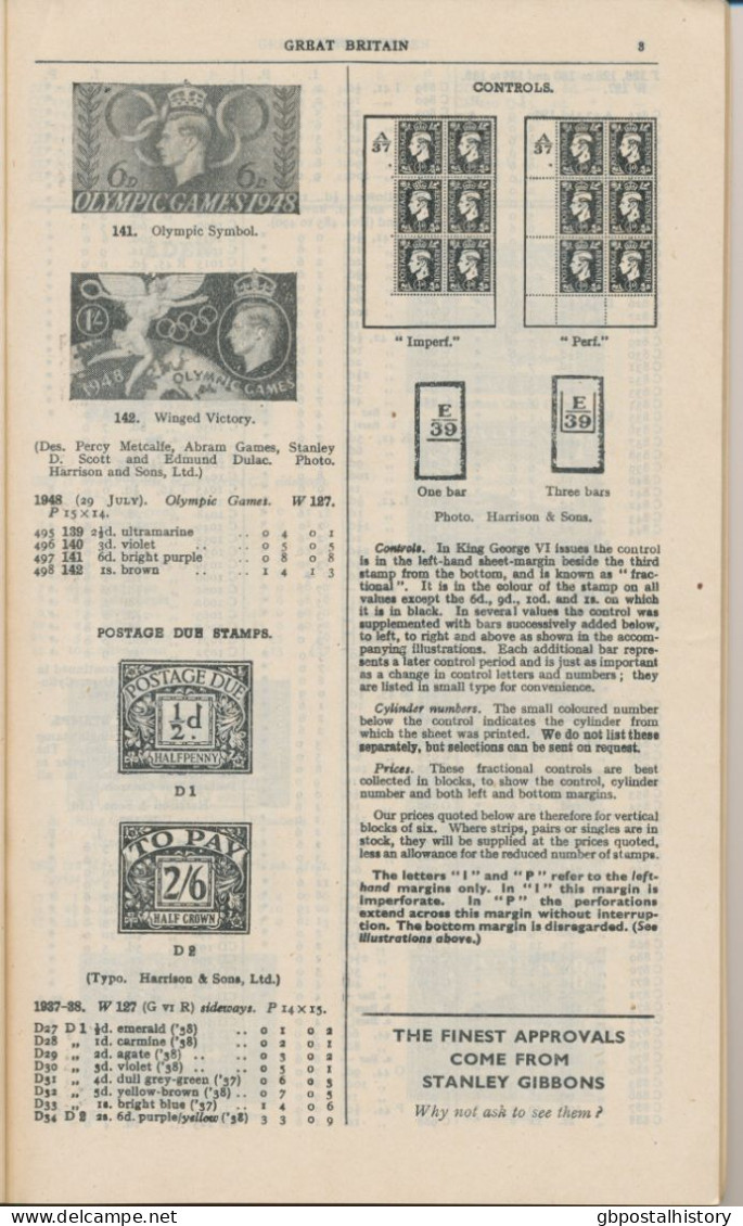 GB Stanley Gibbons Priced Catalogue Of King George VI Postage Stamps 1950. Stanley Gibbons 1950 S/B 2nd Edition 150 Page - United Kingdom