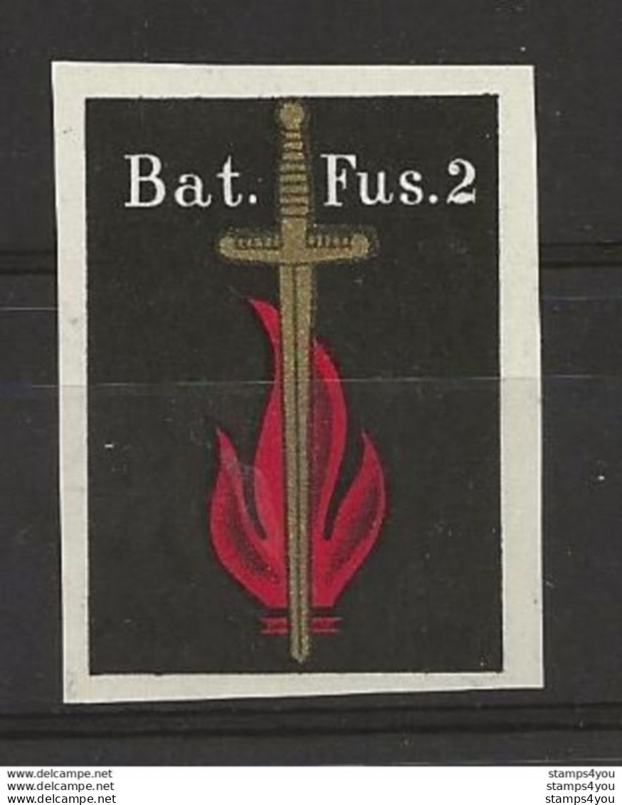 403 - 80 - Rare Timbre Neuf Non-dentelé "Bat. Fus. 2" - Etichette