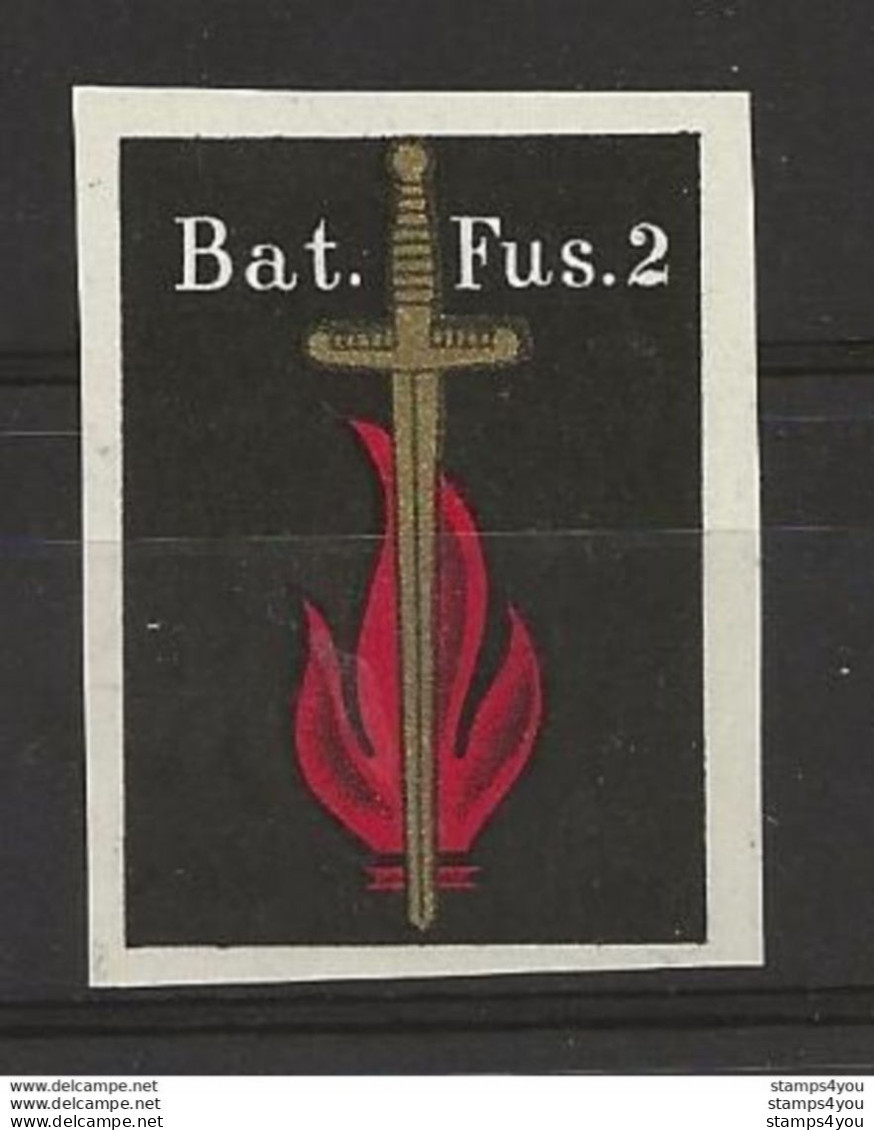 403 - 80 - Rare Timbre Neuf Non-dentelé "Bat. Fus. 2" - Labels