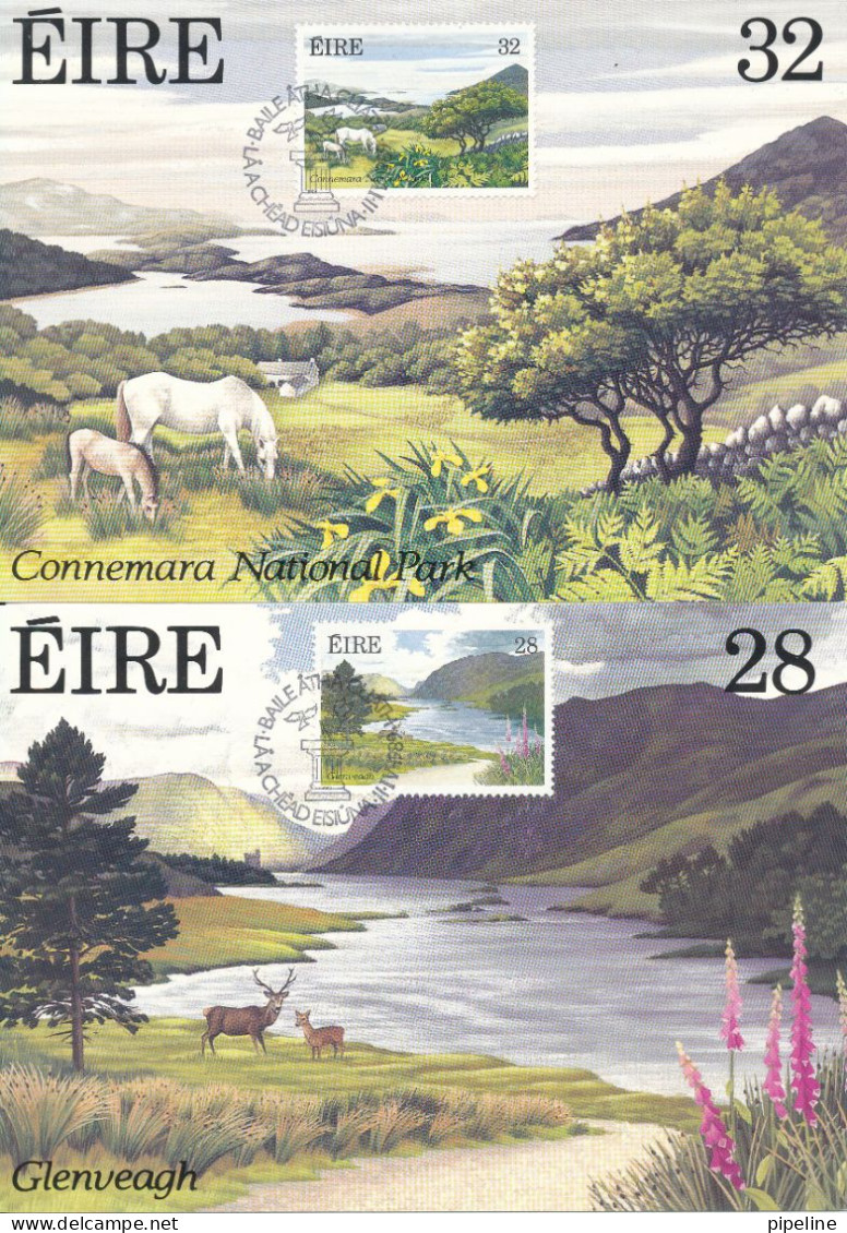 Ireland Maximum Cards 11-4-1989 Ireland Series 1989 Complete Set Of 4 - Tarjetas – Máxima