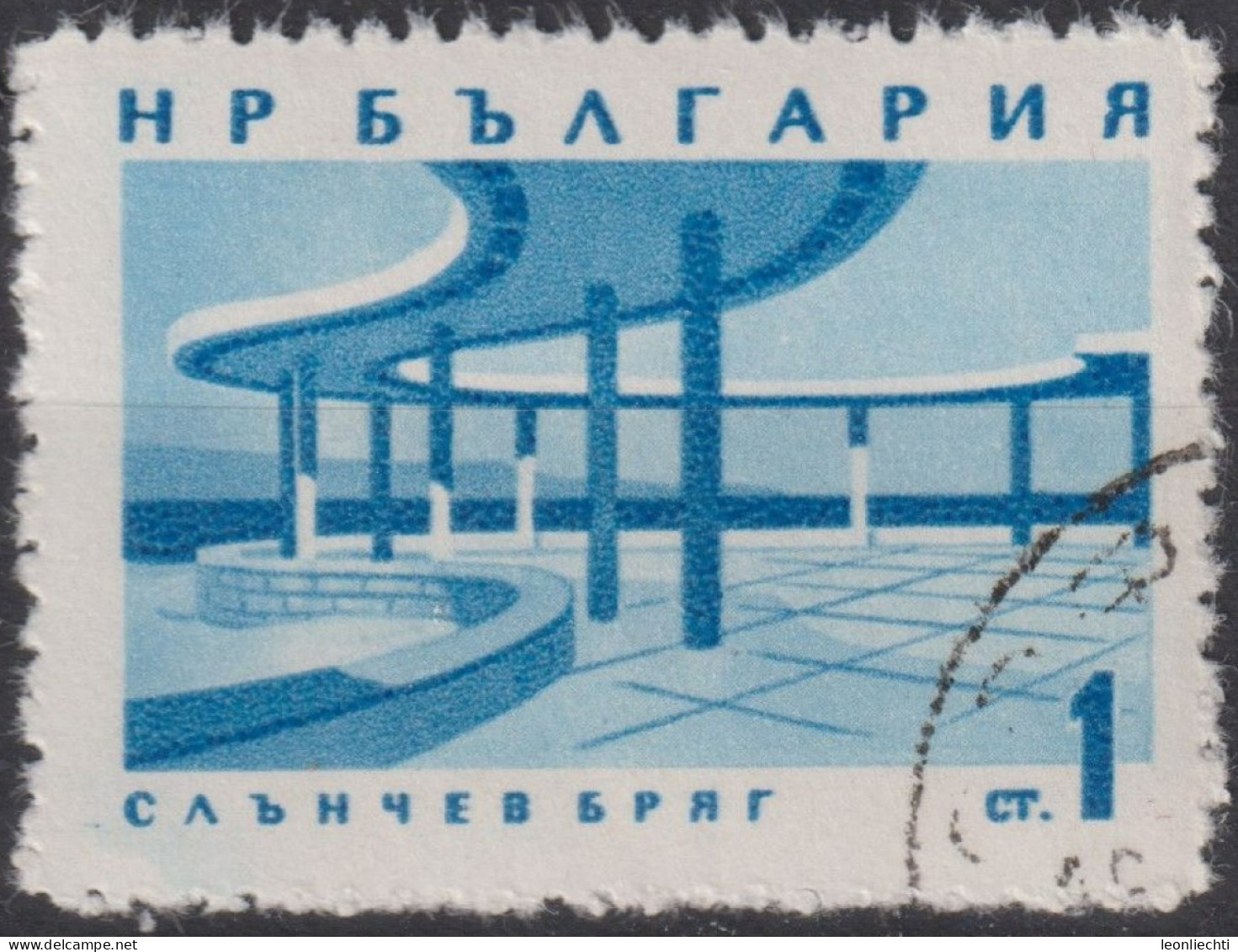 1963 Bulgarien ° Mi:BG 1368, Sn:BG 1267, Yt:BG 1184,Orpheus Restaurant ("Sunny Beach"), Black Sea Coast Resorts - Gebraucht