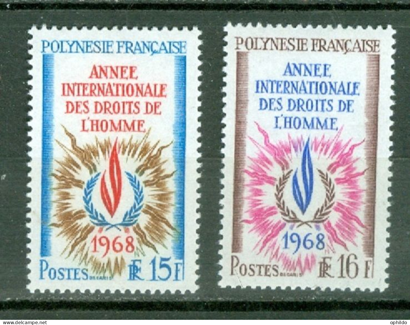 Polynésie 62/63 * * TB Droits De L'Homme - Neufs