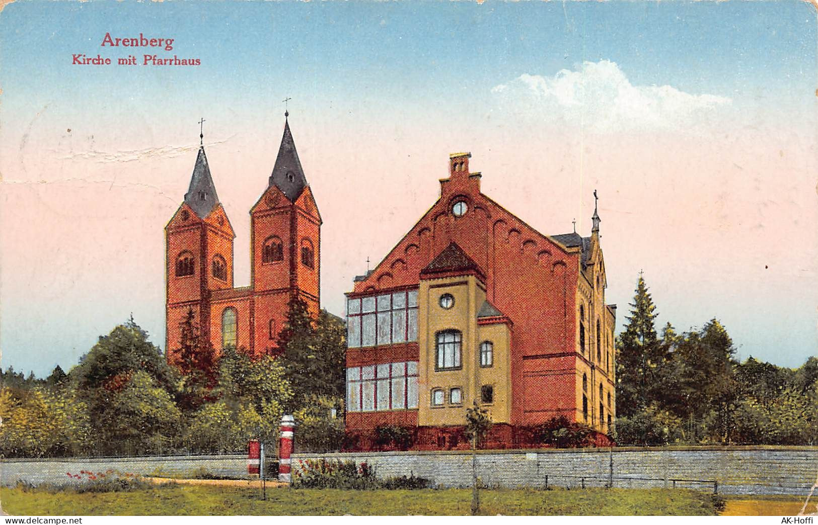 Arenberg Kirche Mit Pfarrhaus Gl (1837) - Arnsberg