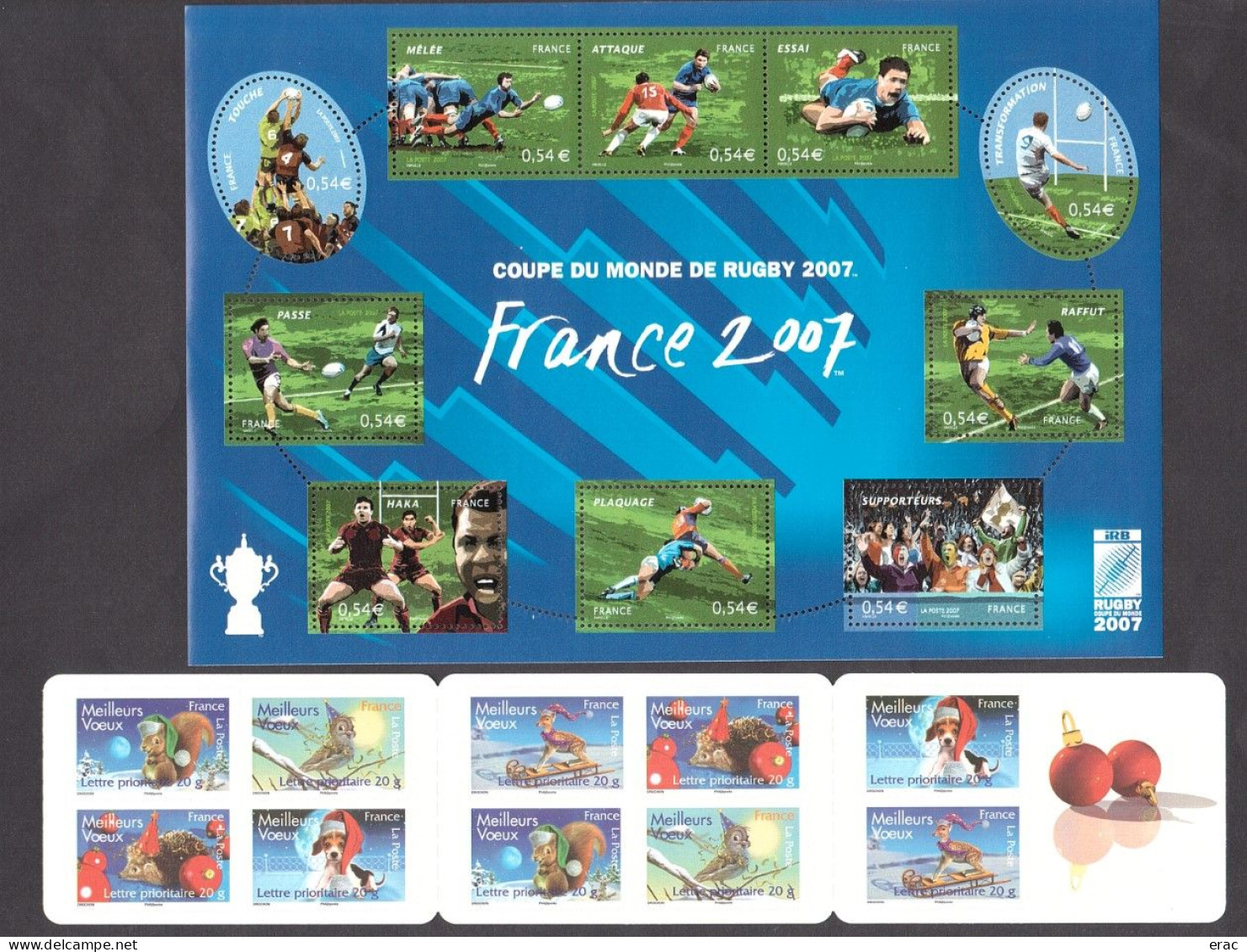 FRANCE - 2007 - Année complète - N° 3996 à 4126 - Neufs ** - 214 tp (les 135 + BF, carnets + F4024A/26A + TS, PA, préos)