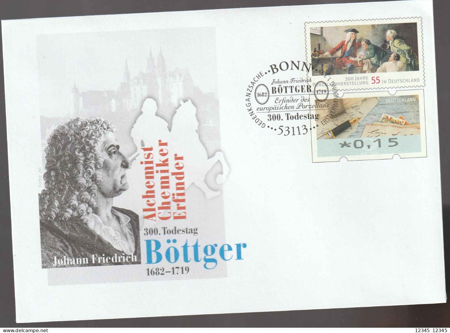 Duitsland 2019, Prepayed Enveloppe, Ceramics, Johan F. Böttger - Privé Briefomslagen - Ongebruikt