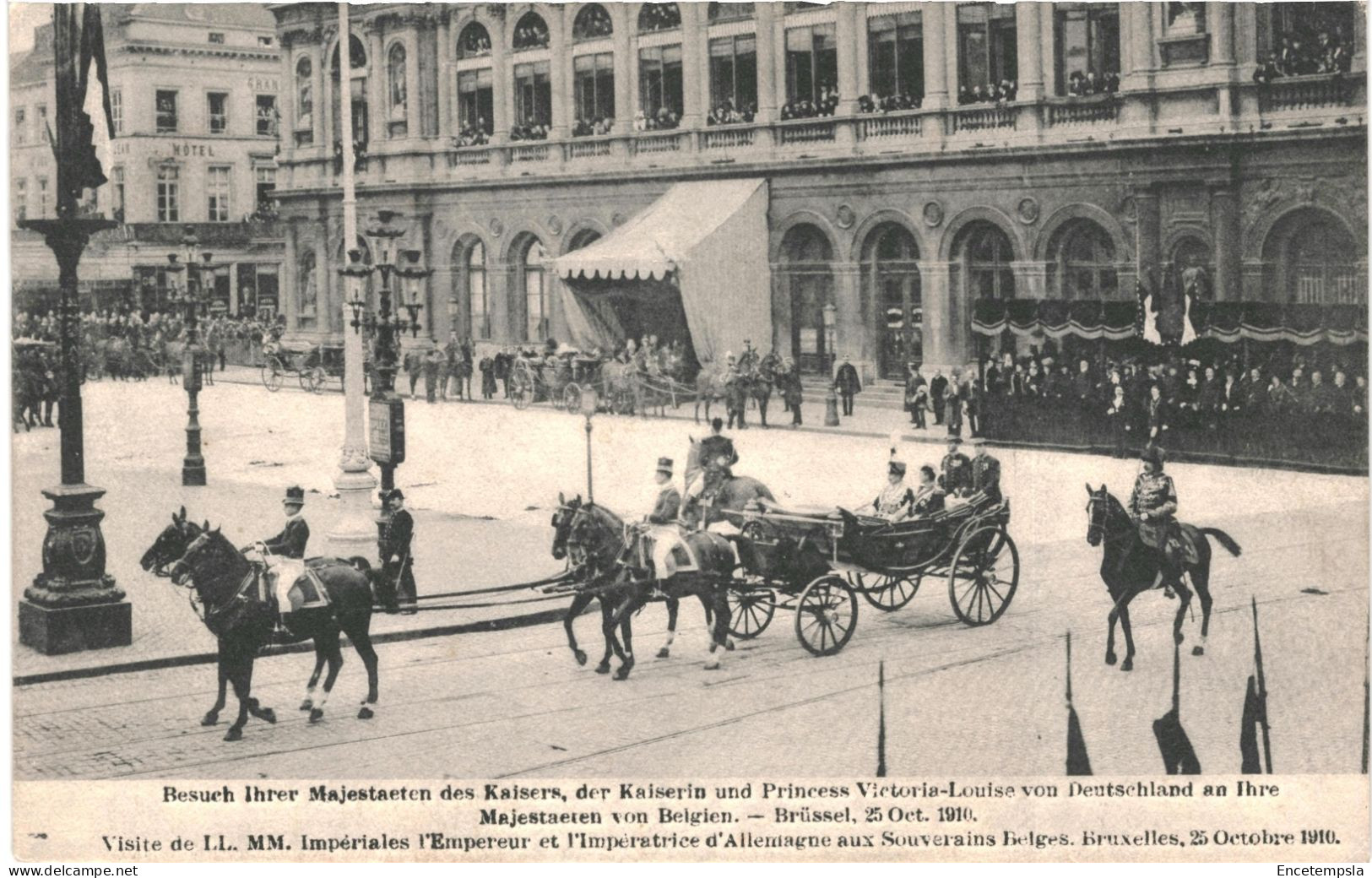 CPA Carte Postale Belgique Bruxelles Visite Impériale L'Empereur Et L'Impératrice D'Allemagne En 1910  VM77755ok - Feiern, Ereignisse