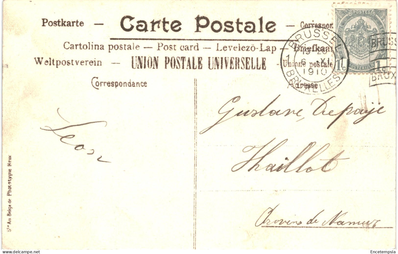 CPA Carte Postale Belgique Bruxelles Visite Impériale L'Empereur Et L'Impératrice D'Allemagne En 1910  VM77755ok - Fêtes, événements