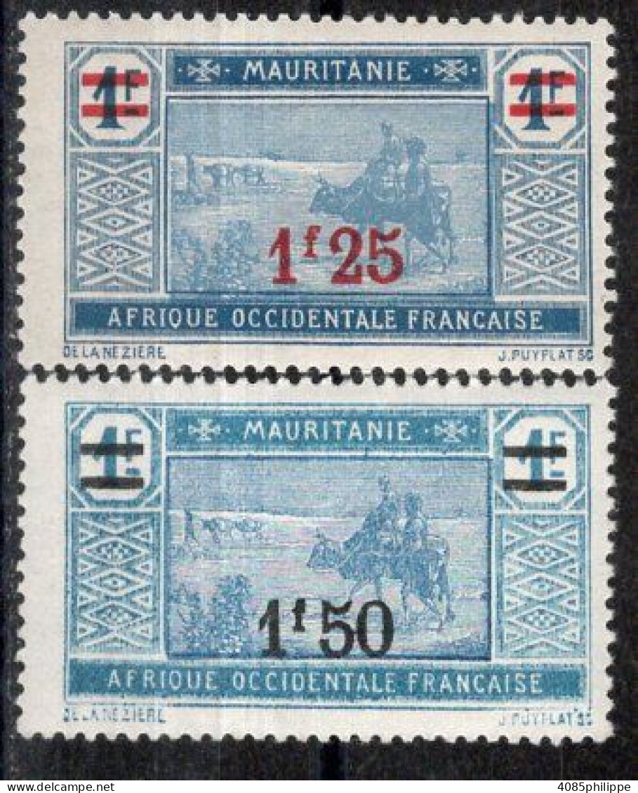 Mauritanie Timbres-poste N°52* & 53* Neufs Charnières TB Cote : 3€50 - Neufs