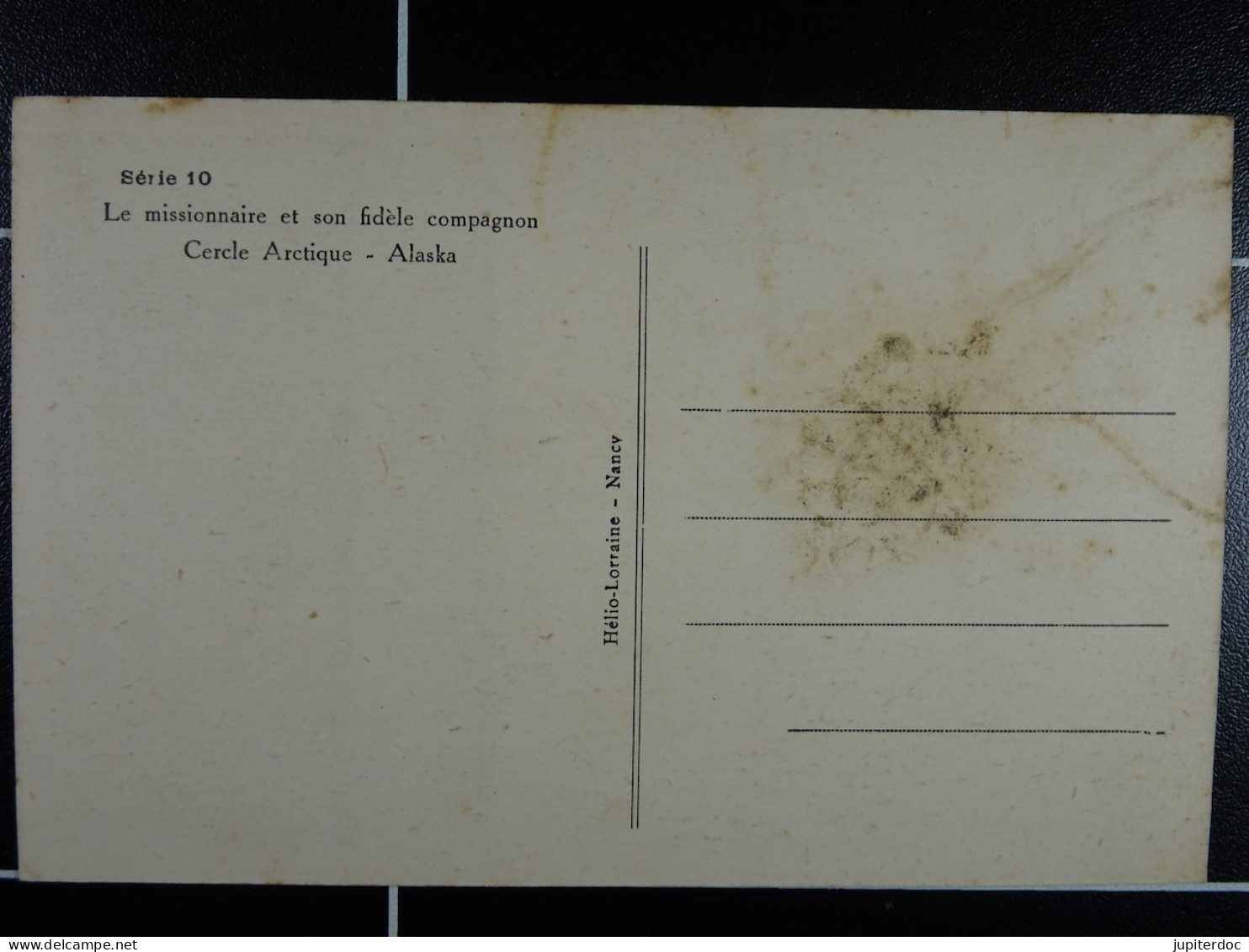Cercle Arctique Alaska Le Missionnaire Et Son Fidèle Compagnon - Autres & Non Classés