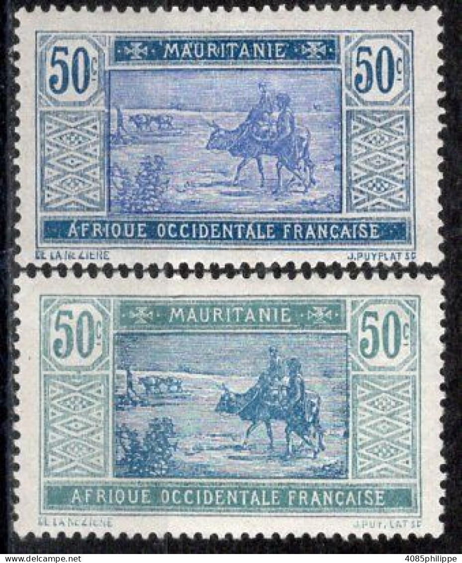 Mauritanie Timbres-poste N°45* & 46* Neufs Charnières TB Cote : 2€00 - Neufs