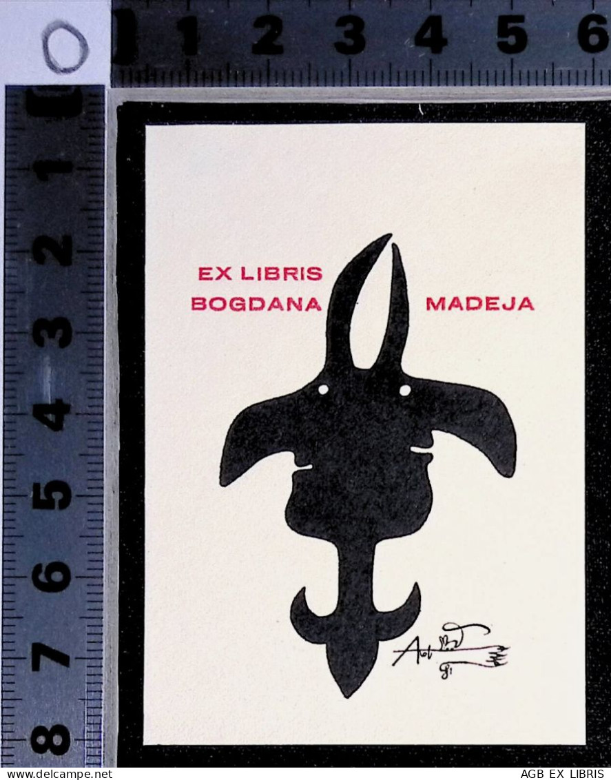 EX LIBRIS ANDRZEJ KOT Per BOGDANA MADEJA L27bis-F01 - Ex-libris