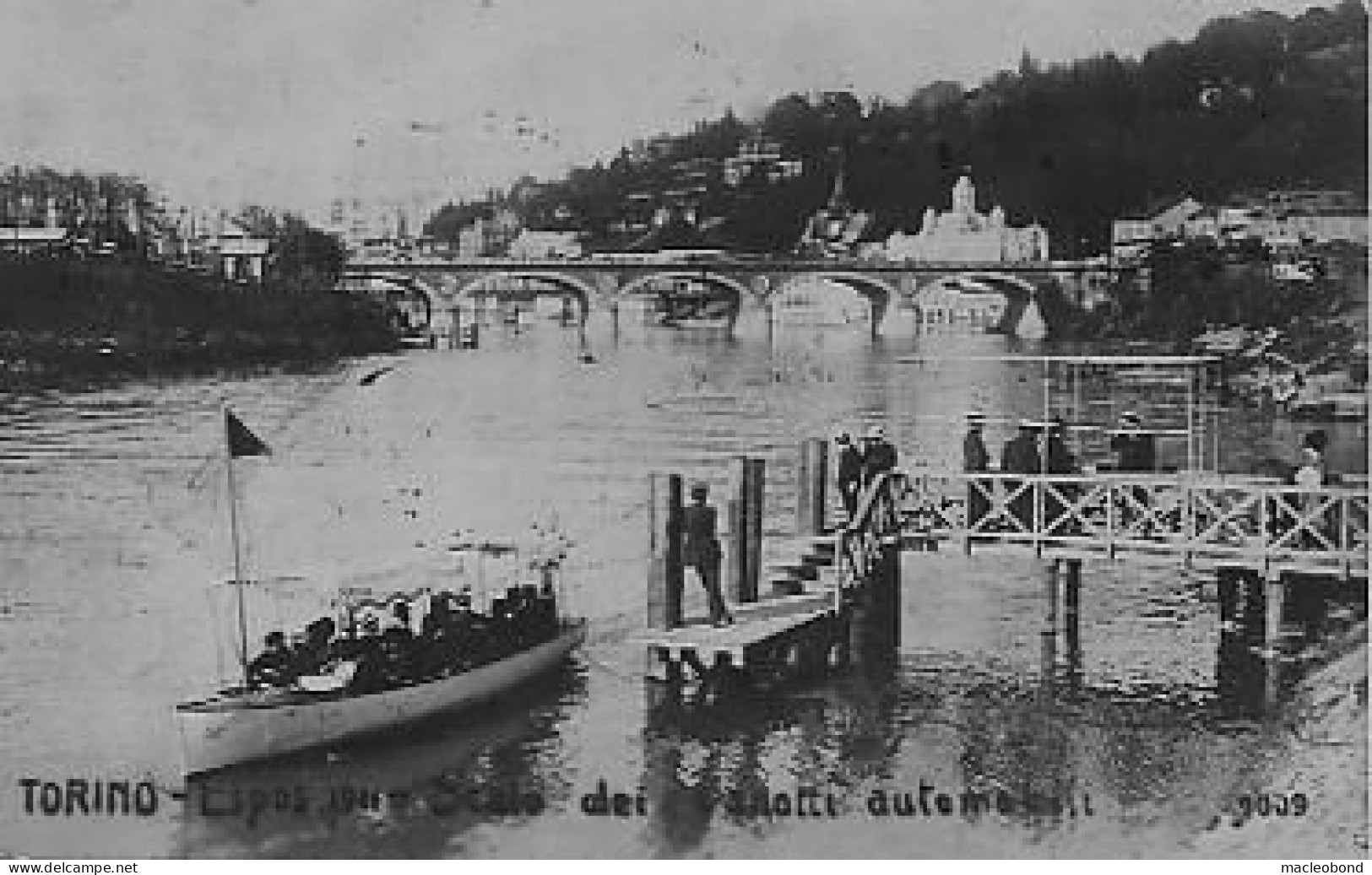 Torino - Esposizione 1911 Scalo Dei Canotti Automobili - Fiume Po