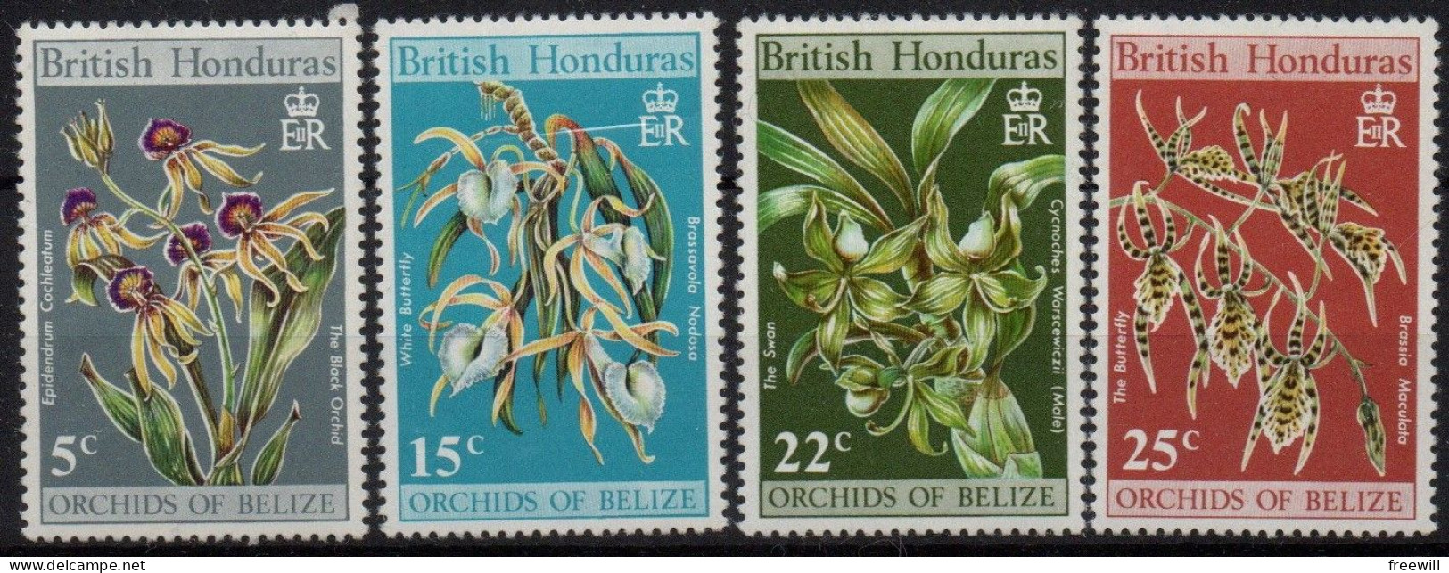 British Honduras Fleurs-Flowers-Bloemen MNH - Honduras Britannico (...-1970)