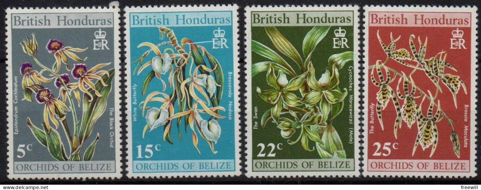 British Honduras Fleurs-Flowers-Bloemen MNH - Brits-Honduras (...-1970)