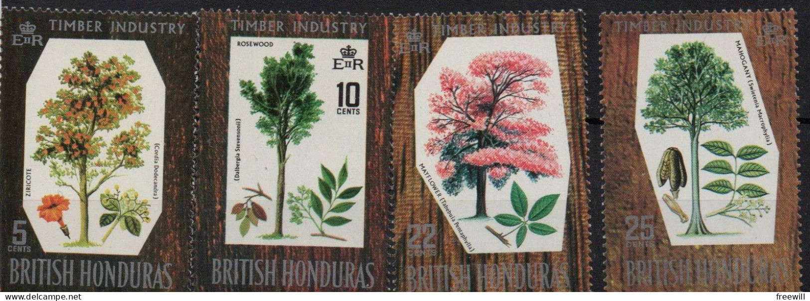 Arbres- Trees -Bomen  XXX - British Honduras (...-1970)