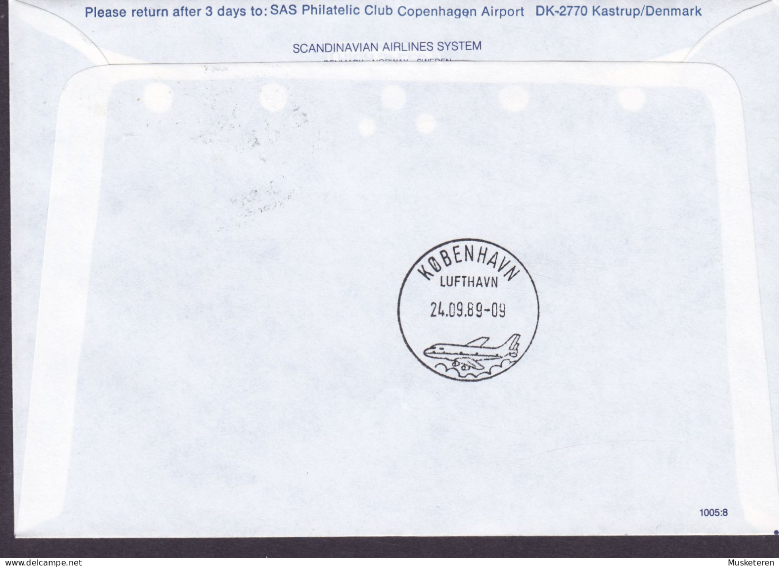 United States SAS First BOEING-767 Flight CHICAGO-COPENHAGEN 1989 Cover Brief Lettre Igor Sikorsky Helicopter Stamp - Enveloppes évenementielles