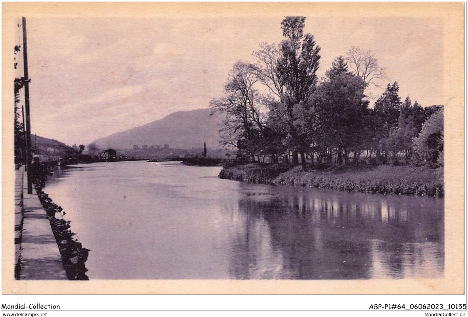 ABPP1-64-0060 - BEHOBIE - L'Ile Des Faisans - La Bidassoa - Vue Sur Le Jaizquibel - Béhobie