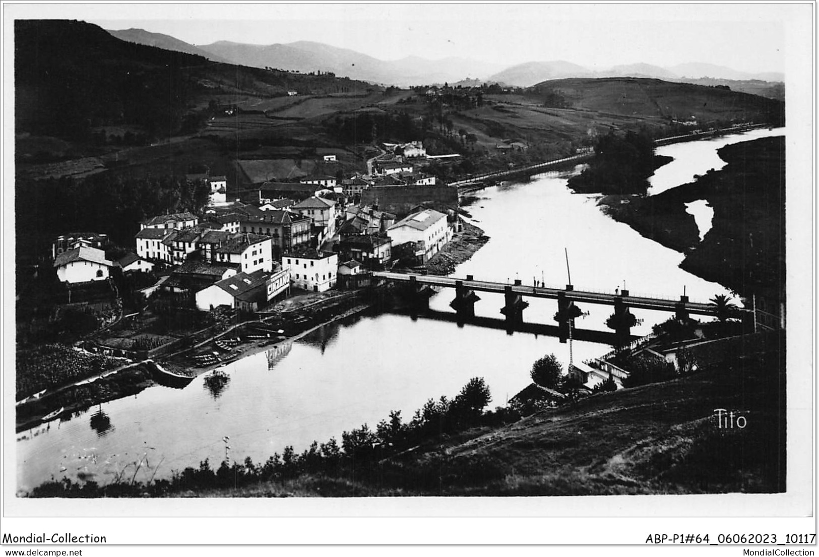 ABPP1-64-0041 - BEHOBIE - Vue Plongeante Sur Béhobia - Le Pont International Et Bidassoa - Béhobie