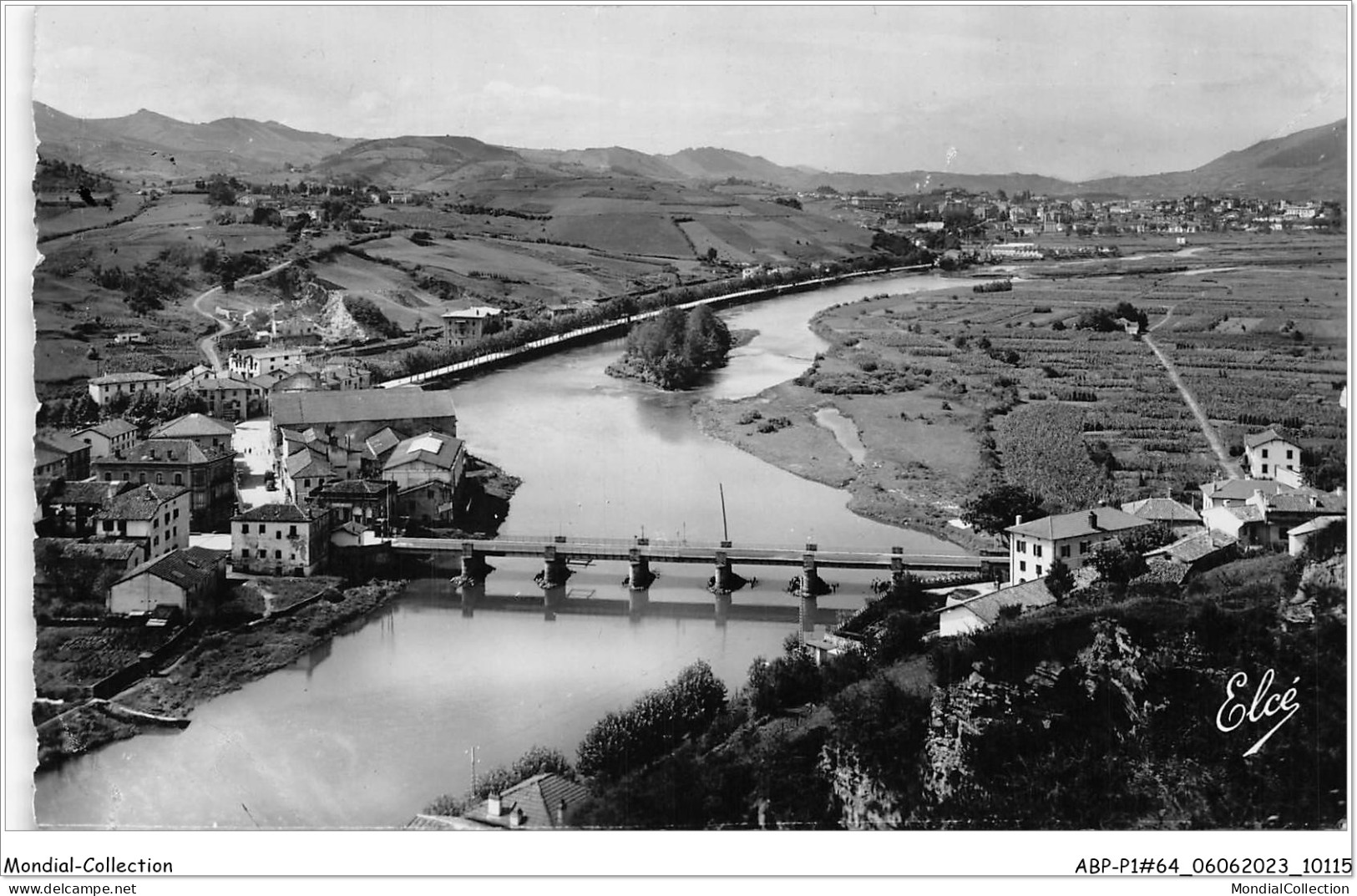 ABPP1-64-0040 - BEHOBIE - La Badassoa - Le Pont International - L'Ile Des Faisants Et Béhobia - Béhobie