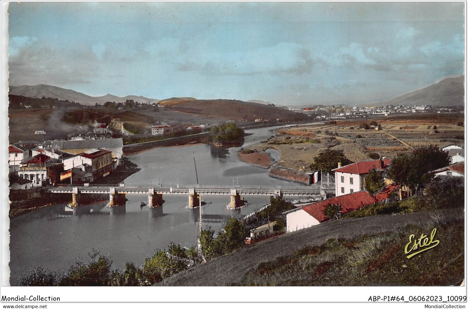 ABPP1-64-0032 - BEHOBIE - Frontière Franco-Espagnol - La Bidassoa - Pont International Et L'Ile Des Faisans - Béhobie