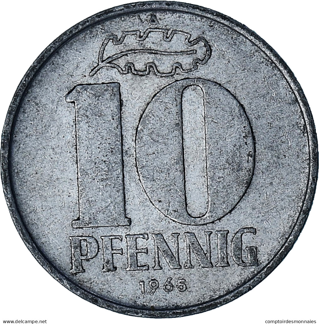 République Démocratique Allemande, 10 Pfennig, 1965 - 10 Pfennig