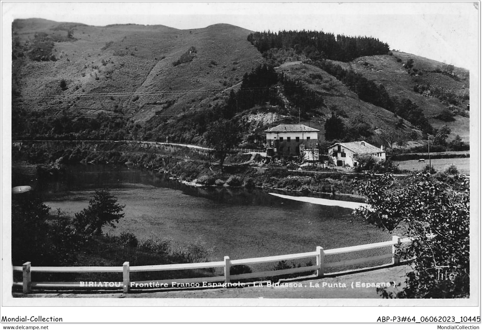 ABPP3-64-0205 - BIRIATOU - Frontière Franco Espagnole - La Bidassoa - La Punta - Biriatou