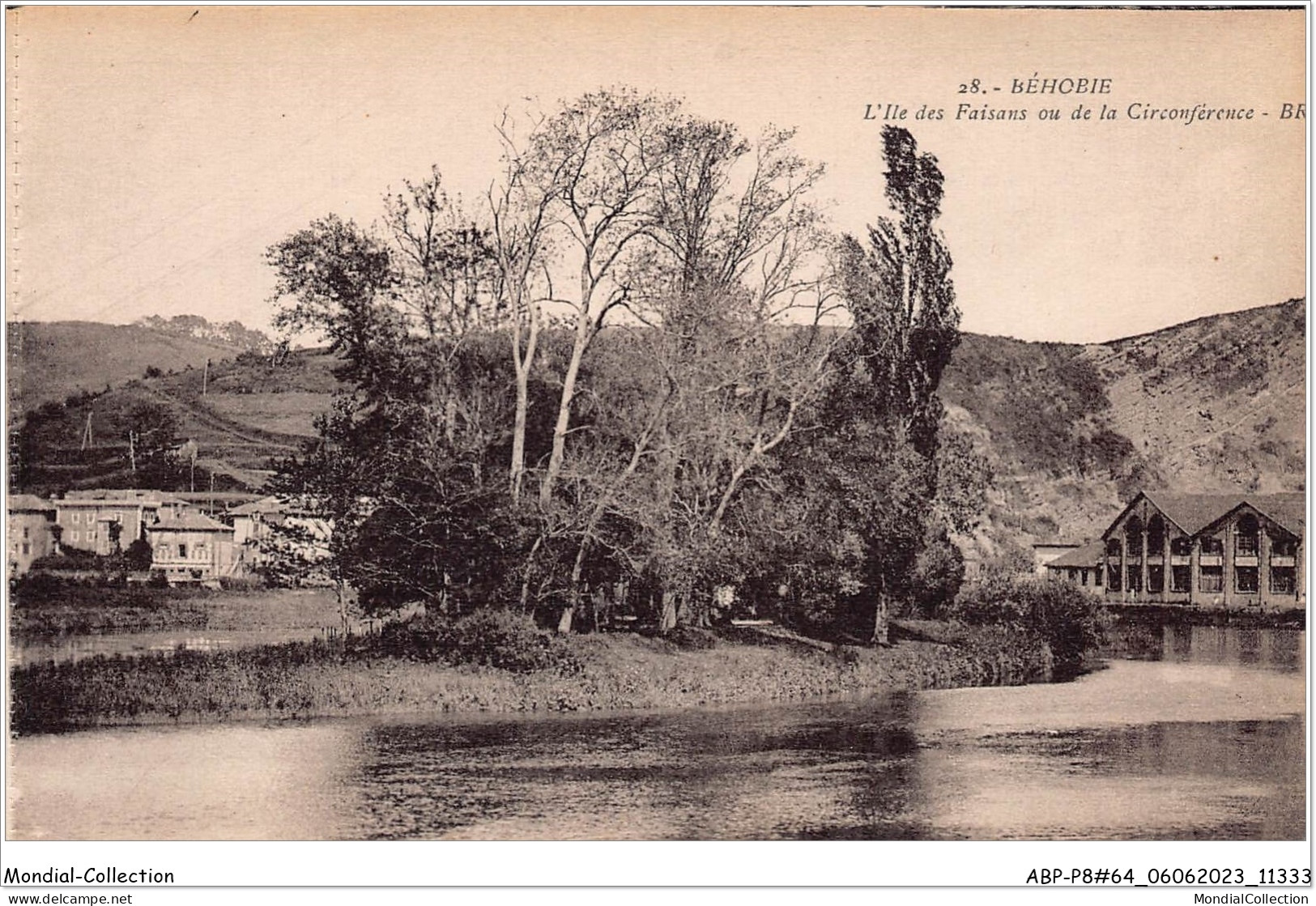 ABPP8-64-0649 - BEHOBIE - L'Ile Des Faisans Ou De La Circonsférence - Béhobie