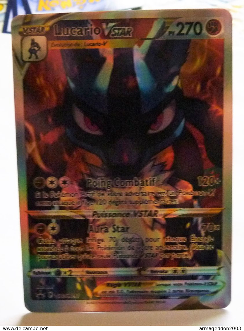 Carte Pokémon France Lucario Vstar SWSH291 Promo FA Zénith Suprême - NEUF - Promos