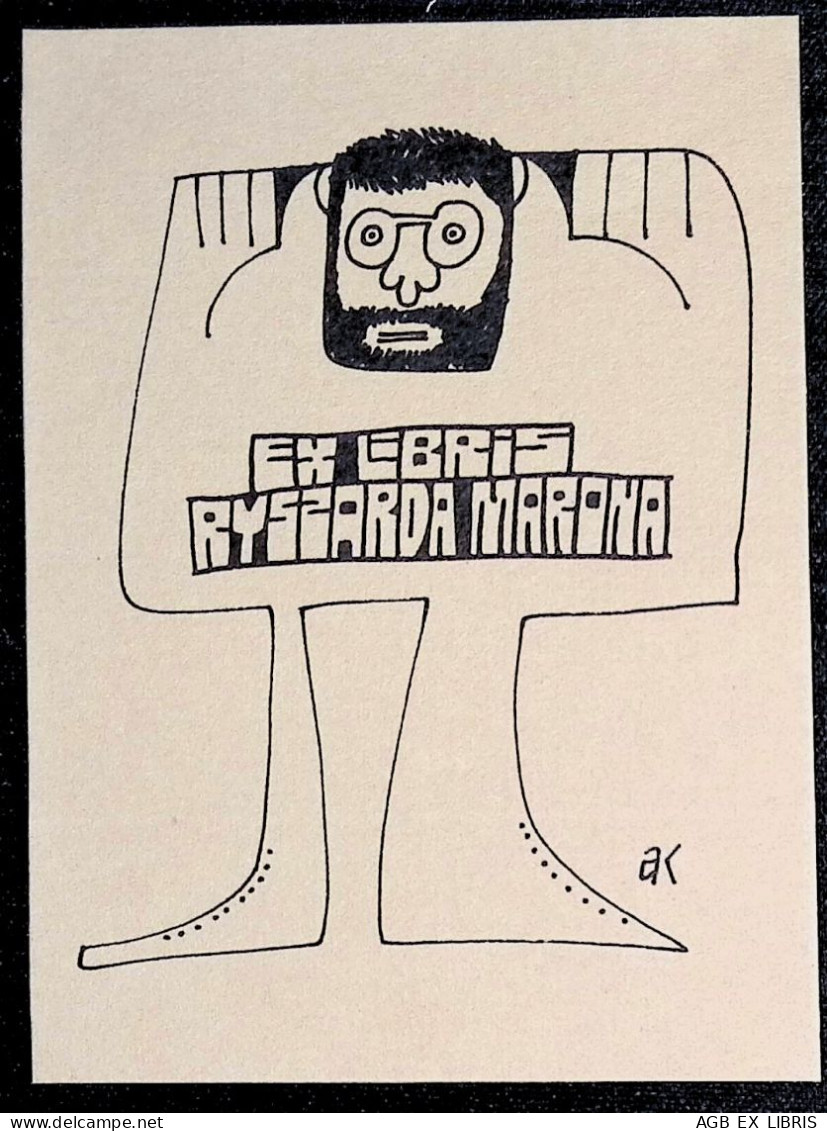 EX LIBRIS ANDRZEJ KOT Per RYSZARDA MARONA L27bis-F01 - Exlibris