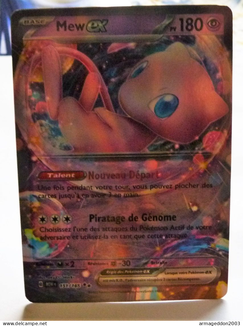 Carte Pokémon France Mew EX 151/165 FA Ecarlate & Violet - NEUF - Promos