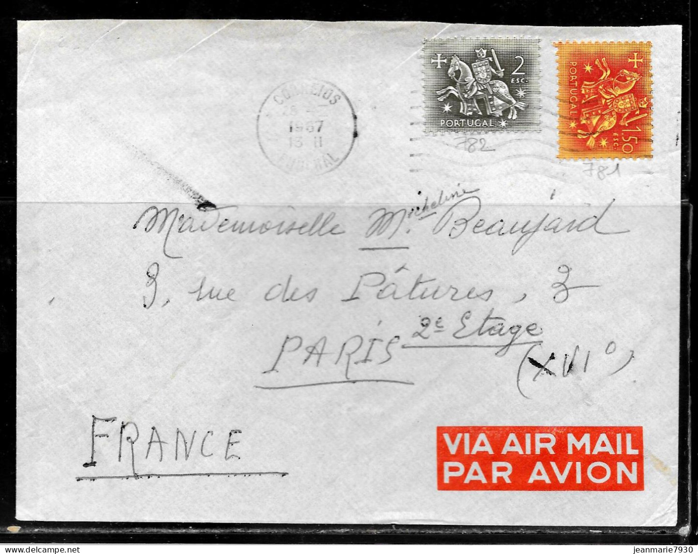 N394 - PORTUGAL - LETTRE DE FUNCHAL DU 28/03/1967 POUR LA FRANCE - Storia Postale