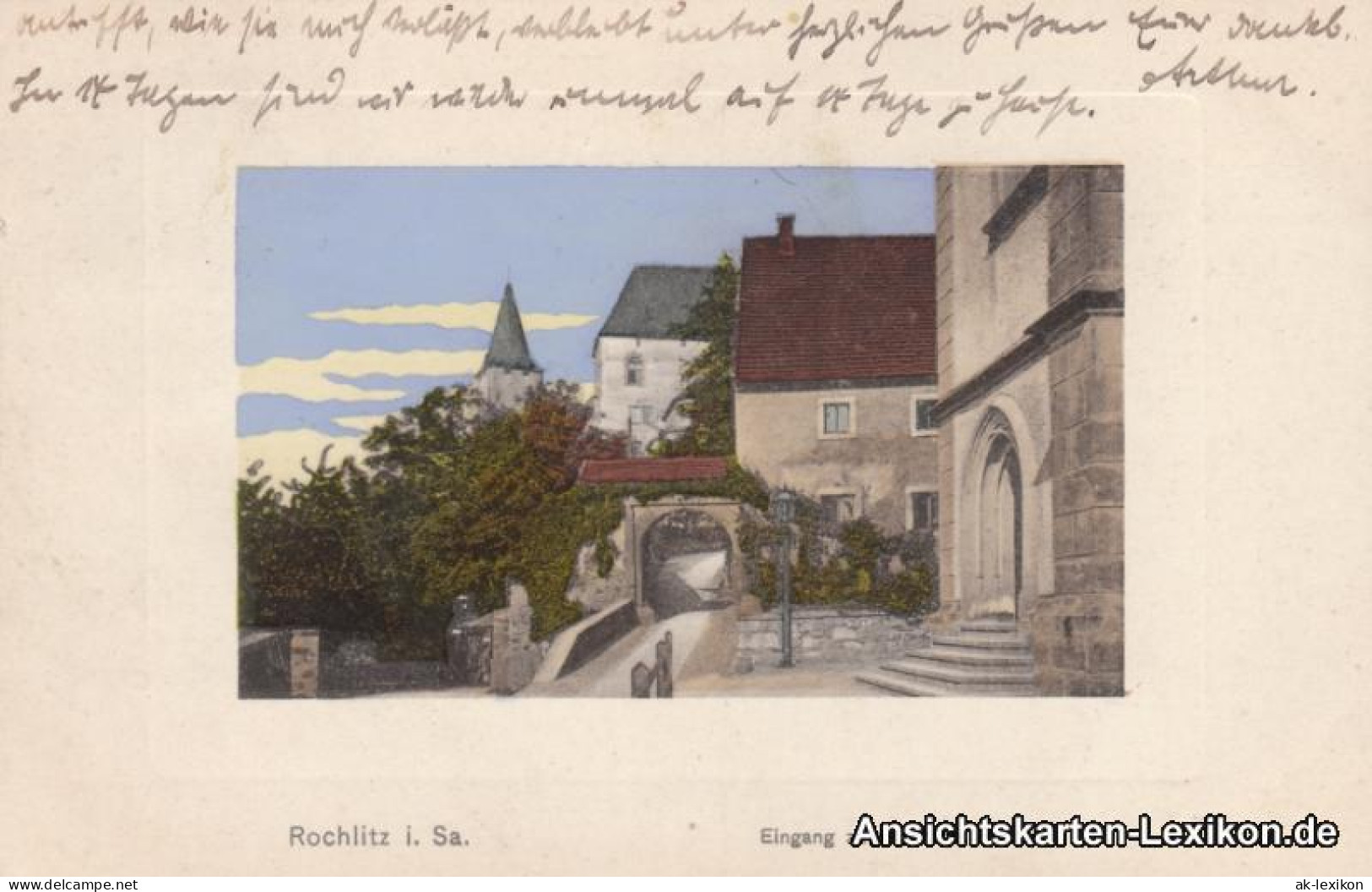 Ansichtskarte Rochlitz Eingang Zum Schloß 1909  - Rochlitz