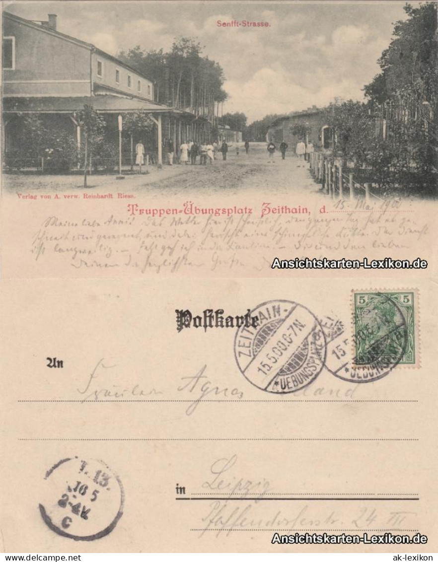 Ansichtskarte Zeithain Senfft-Straße, Truppenübungsplatz 1900  - Zeithain