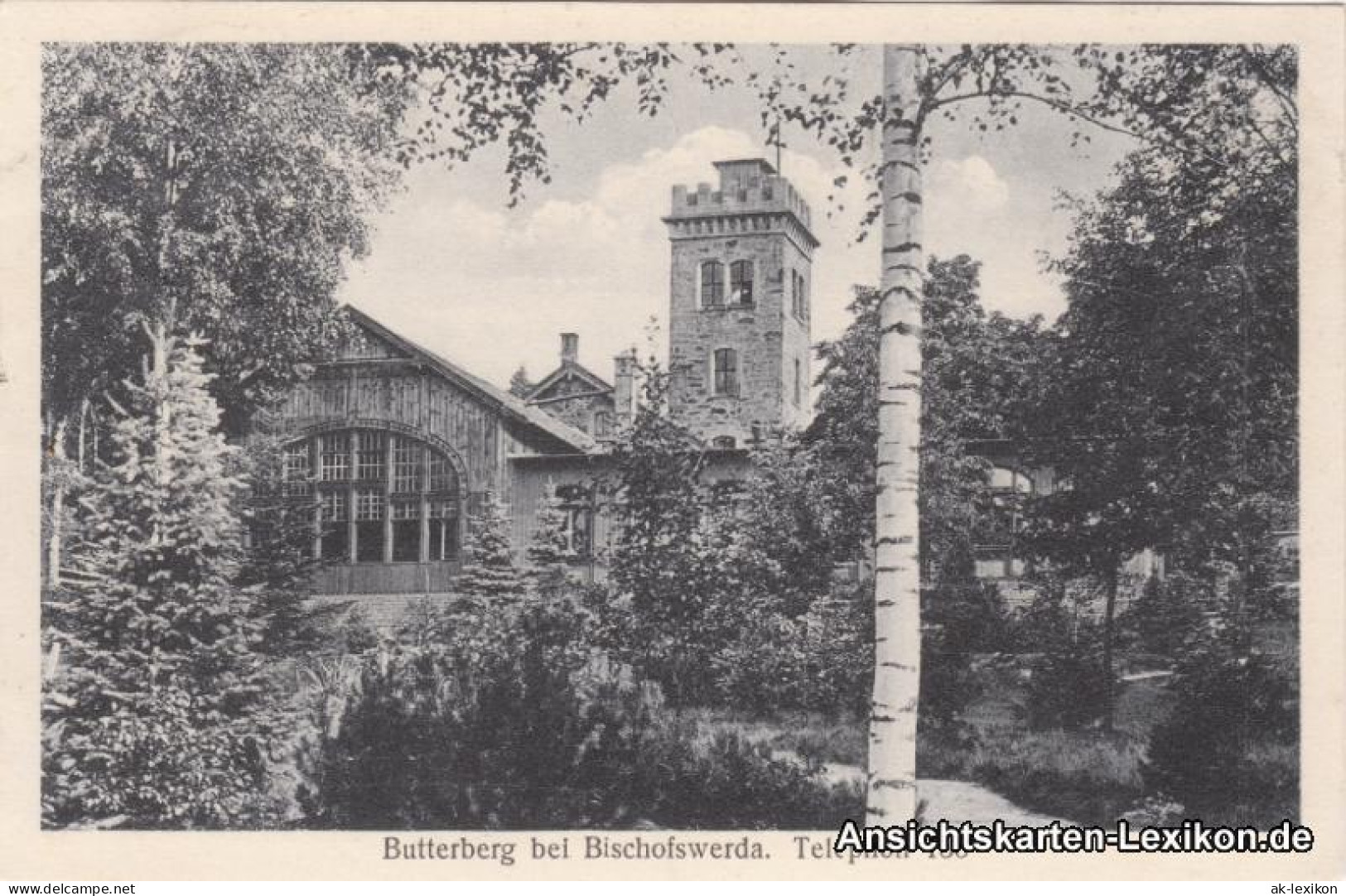 Ansichtskarte Bischofswerda Butterberg Mit Restauration 1928  - Bischofswerda
