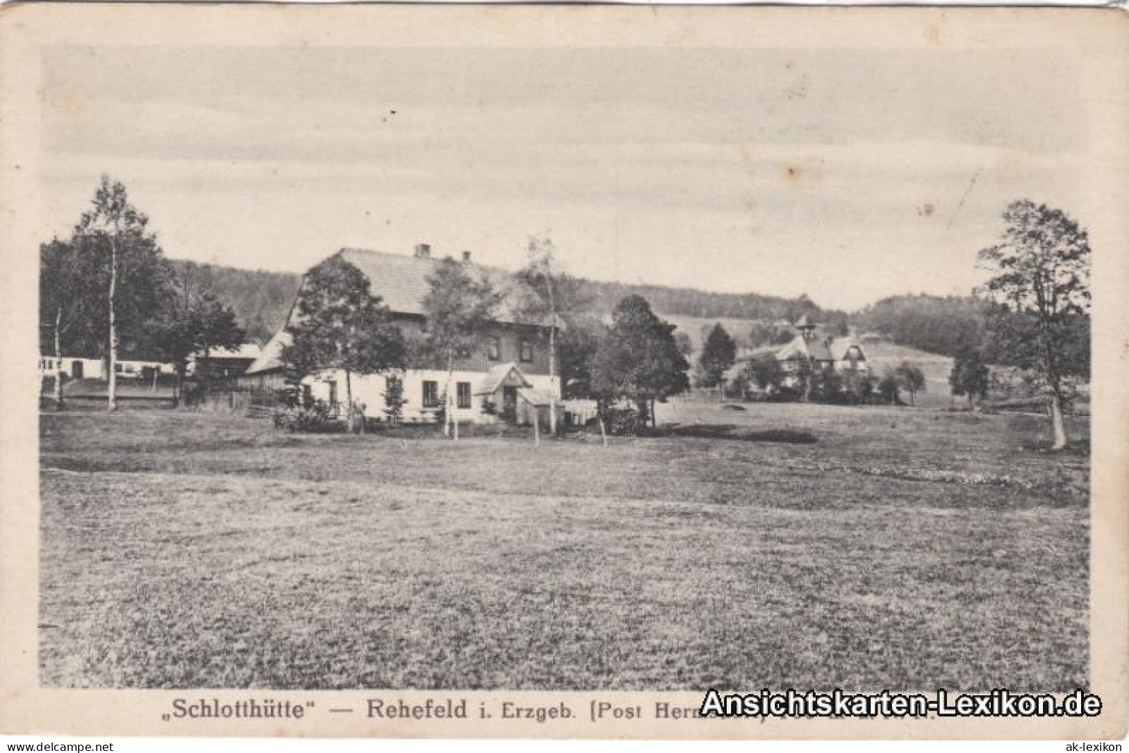 Rehefeld-Altenberg (Erzgebirge) Partie An Der &#34;Schlotthütte&#34; 1922  - Rehefeld
