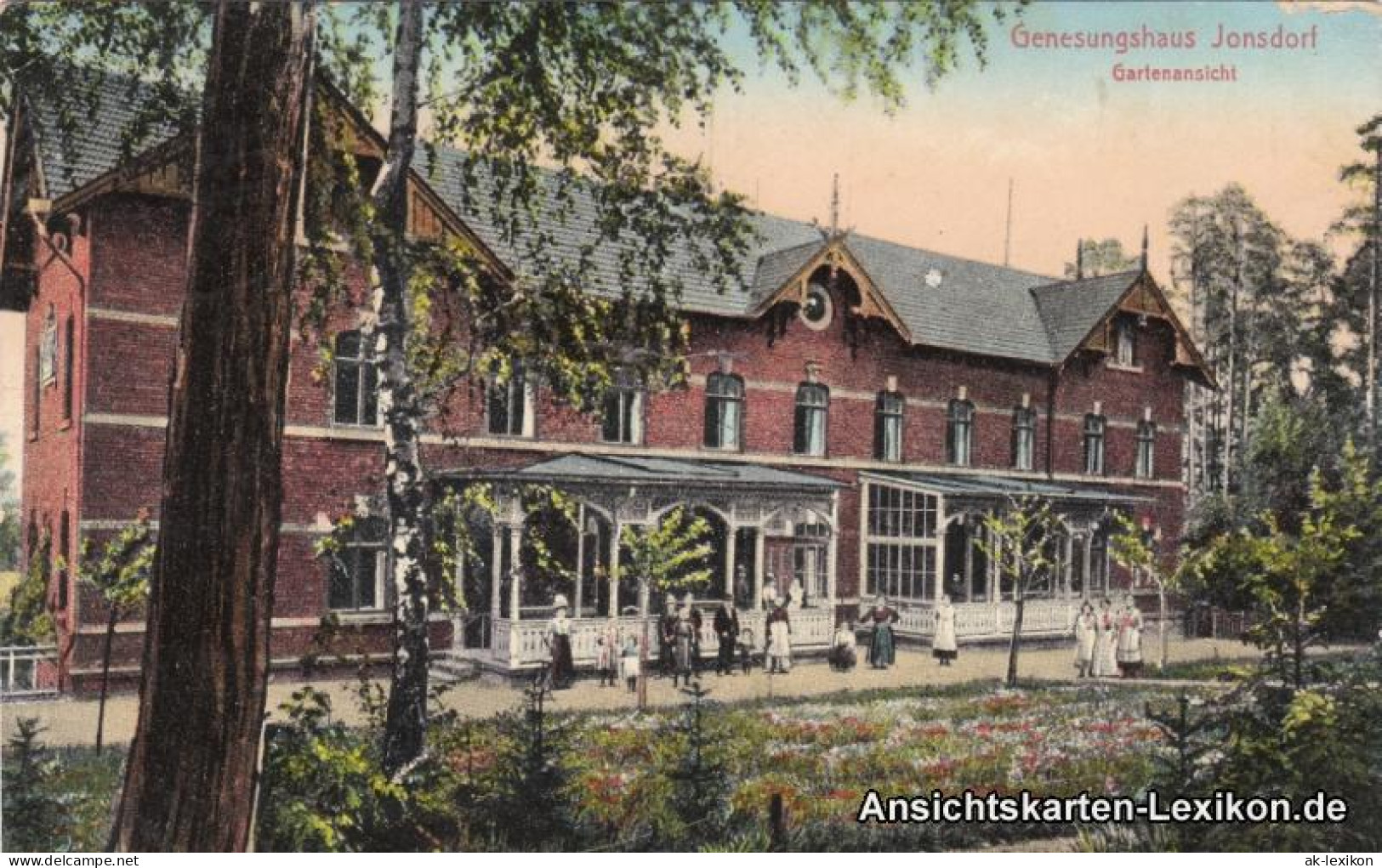 Ansichtskarte Jonsdorf Partie Am Genesungshaus 1914  - Jonsdorf