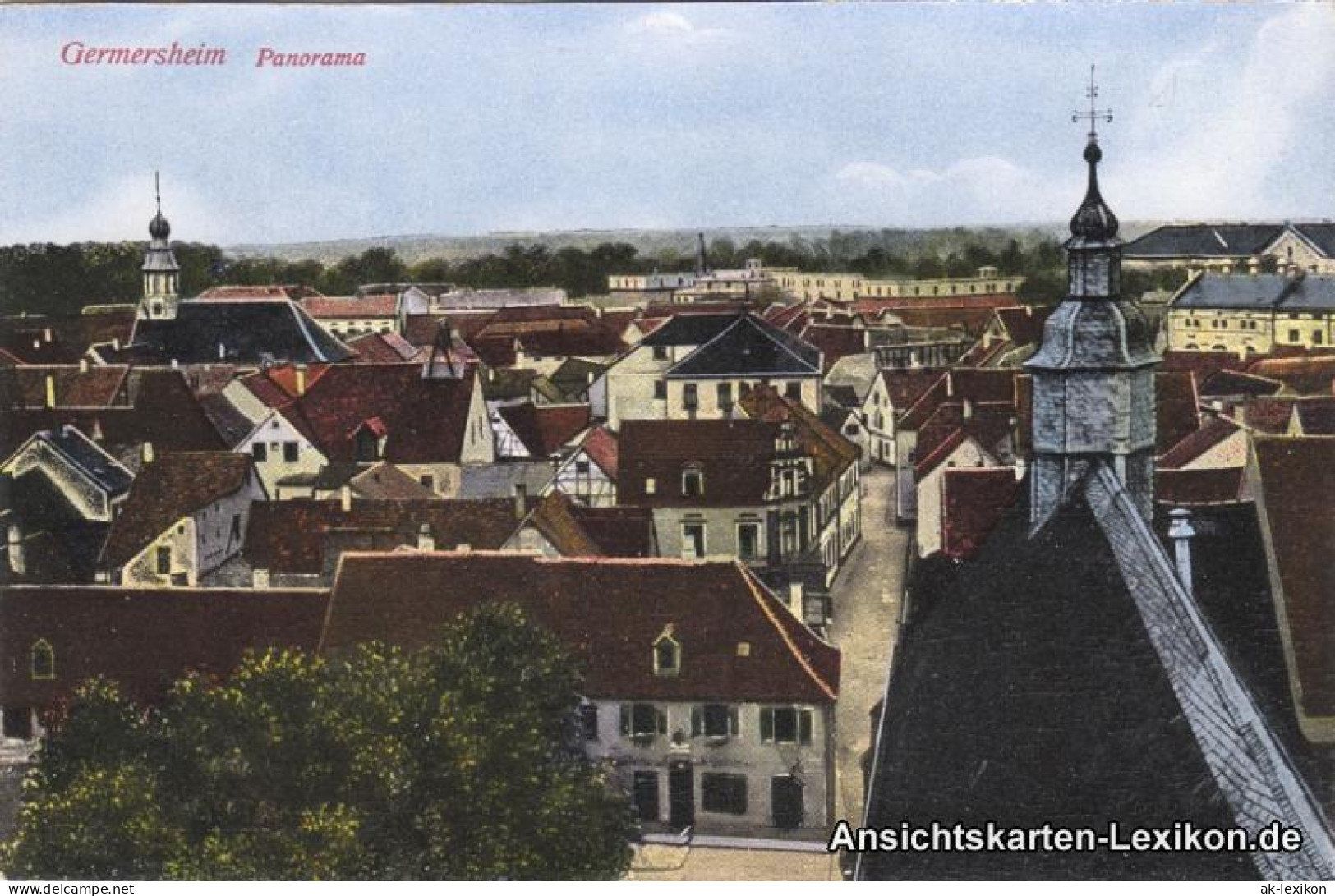 Ansichtskarte Germersheim Totalansicht 1915  - Germersheim