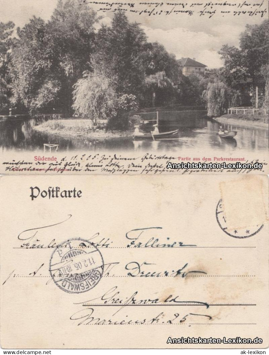 Ansichtskarte Steglitz-Berlin Partie Aus Dem Parkrestaurant 1905  - Steglitz