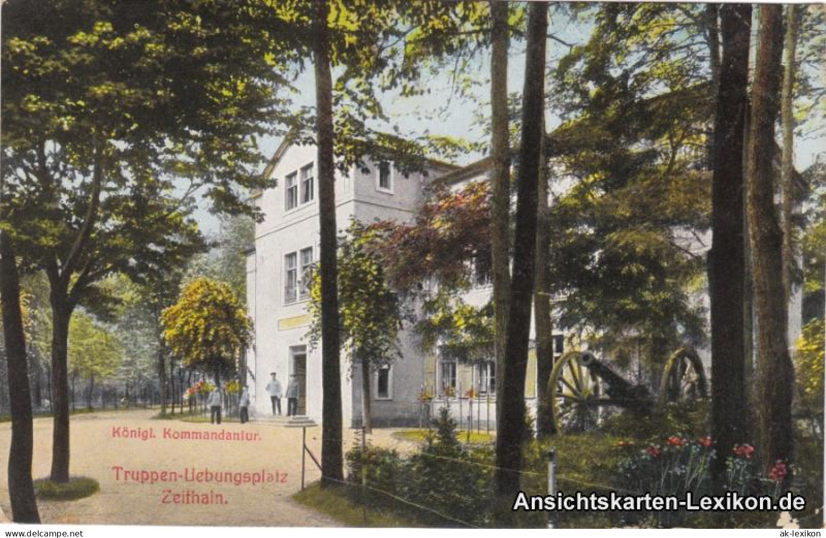 Ansichtskarte Zeithain Königliche Kommandatur (Truppenübungsplatz) 1915  - Zeithain