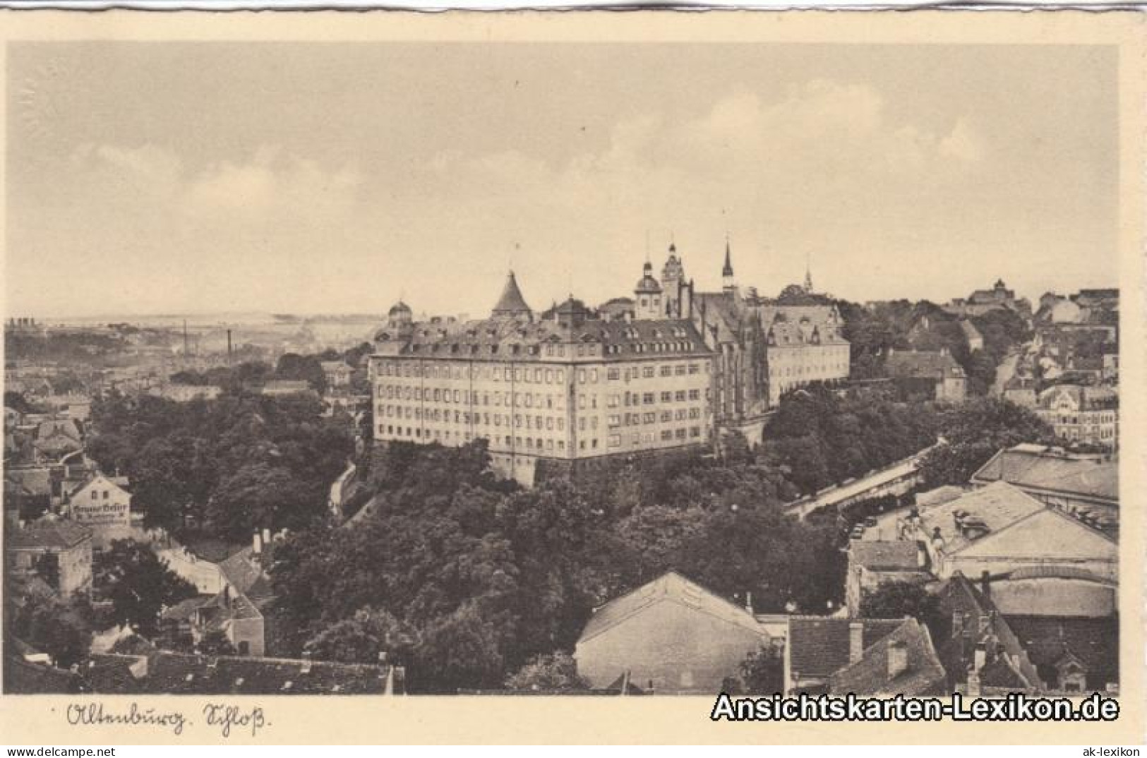 Ansichtskarte Altenburg Totale Mit Schloß 1935  - Altenburg