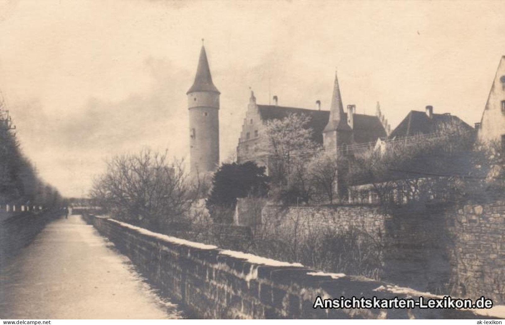 Ansichtskarte Ochsenfurt Panorama Mit Stadtmauer 1928  - Ochsenfurt