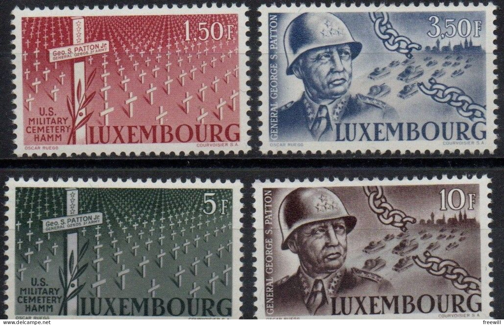 Luxembourg Général Patton XXX - 1940-1944 German Occupation