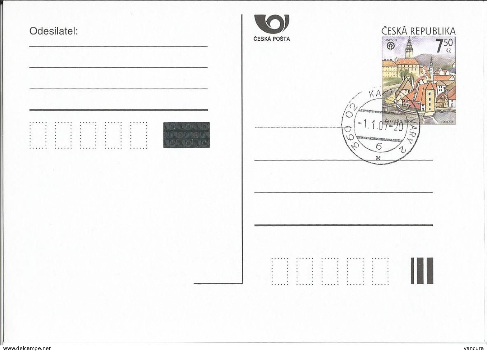 CDV 95 C Czech Republic Cesky Krumlov/Krummau 2005 - Cartes Postales