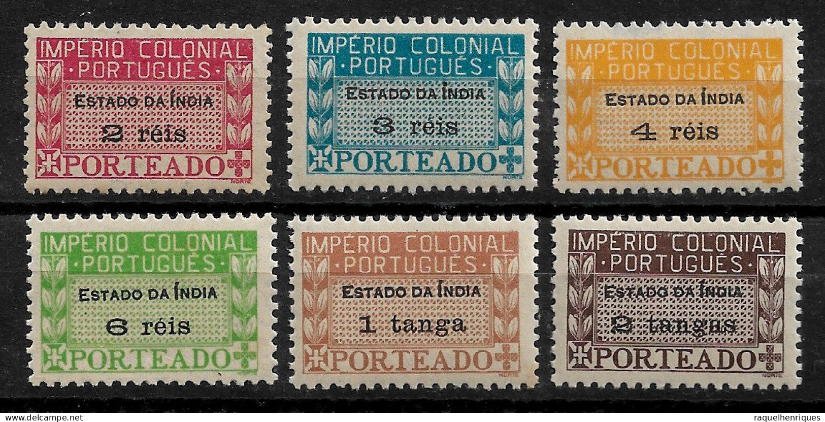 PORTUGUESE INDIA POSTAGE DUE 1946 Inscription IMPERIO COLONIAL PORTUGUES MNH (NP#72-P12-L2) - Portugees-Indië